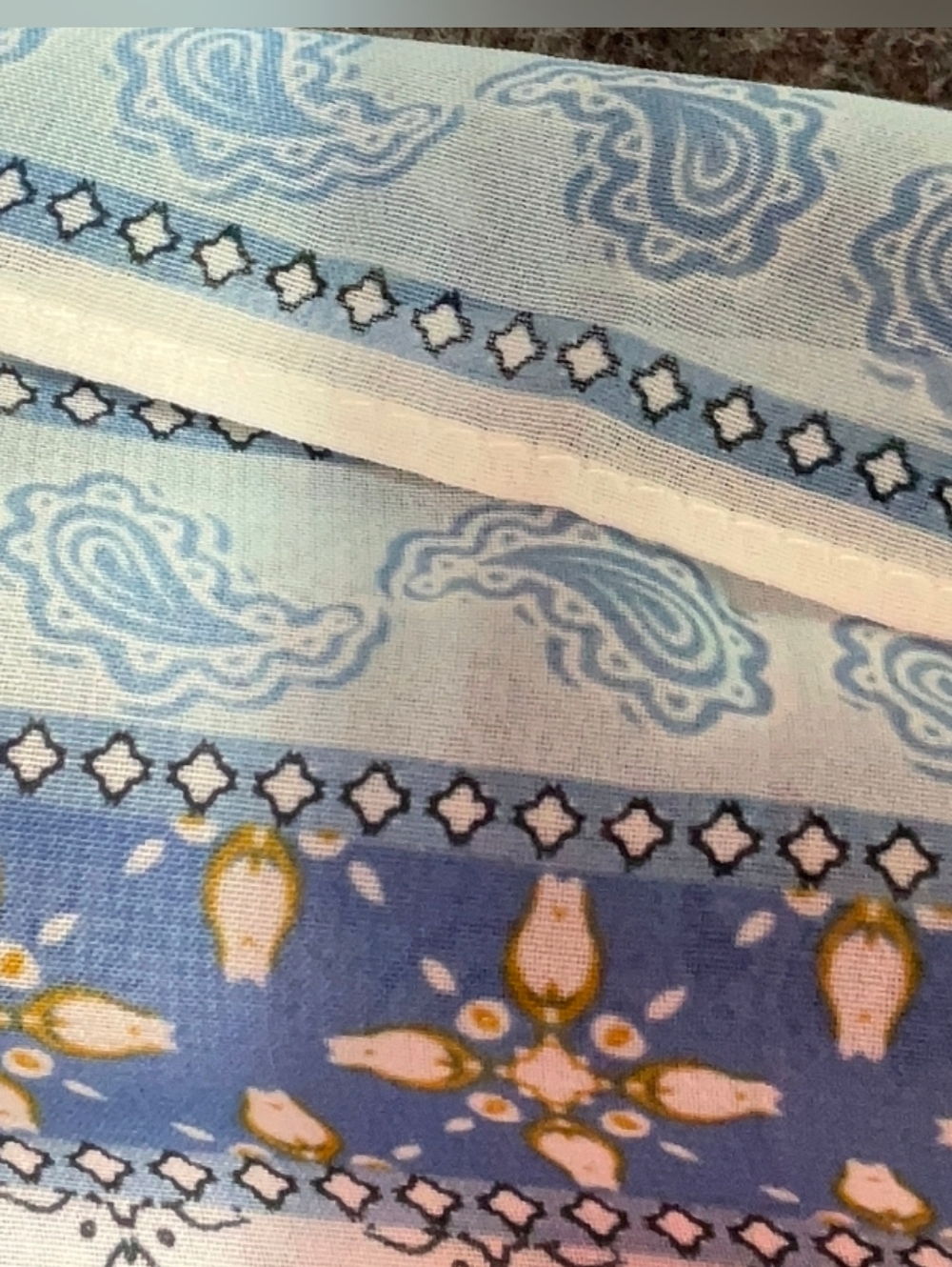J. Jill Pale Blue Floral Sheer Wrap Kimono. Gorgeous!! NWT - Picture 7 of 9